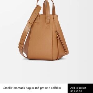 Loewe Tan Small Hammock Bag